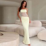 Women's Lace Suspender Long Dress - Image 6