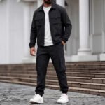 Mens Tactical Cargo Set with Jacket and Pants - Image 4