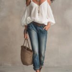 Women's Casual Loose-Fitting Long Sleeve Top