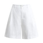 Women's High Waist Linen Cropped Shorts - Image 5