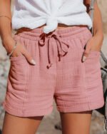 Women's High-Waisted Wide Leg Short Pants - Image 3
