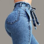 Women's Fringed Jeans - Image 2