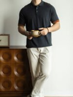 Mens Short Sleeve Polo Shirt with Modern Fit - Image 10