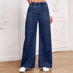 Women's Wide Leg Black Jeans - Image 5