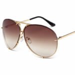 Unisex Big Frame Color Film Sunglasses with UV Protection