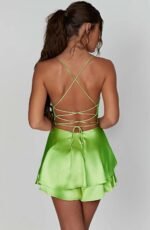Women's Elegant A-Line Suspender Dress - Image 14