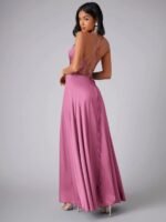 Women's Satin Maxi Dress - Image 9
