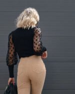 Women's Corduroy Slim-Fit Flared Trousers - Image 3