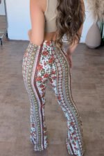 Women's Casual Slim Fit Printed Trousers - Image 7