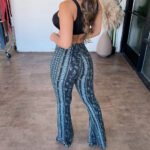 Women's Casual Slim Fit Printed Trousers - Image 9