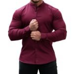 Men's Casual Button Down Long Sleeve Shirt - Image 9