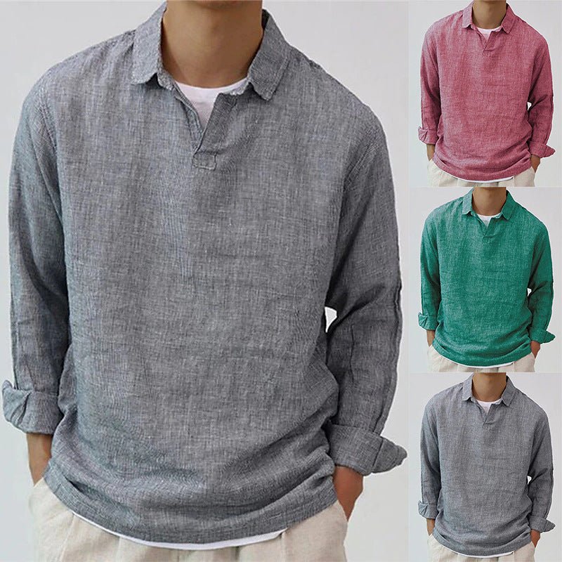 3b6d520d-7f07-44de-a04b-a46b1792ea07 Men's Casual Pullover Shirt - Image 1