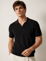 Men's Breathable Linen Blend Polo Shirt - Image 6