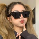 Women's Retro Square Sunglasses for Stylish Sun Protection