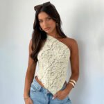 Women's Asymmetrical Sloped Neck Vest - Image 13