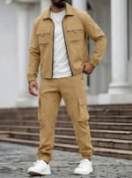 Mens Tactical Cargo Set with Jacket and Pants - Image 7