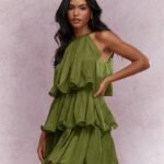Women's Sleeveless Ruffled Midi Dress