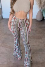 Women's Casual Slim Fit Printed Trousers - Image 6