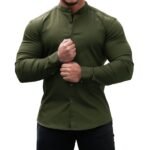 Men's Casual Button Down Long Sleeve Shirt - Image 10