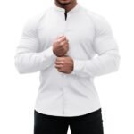 Men's Casual Button Down Long Sleeve Shirt - Image 4