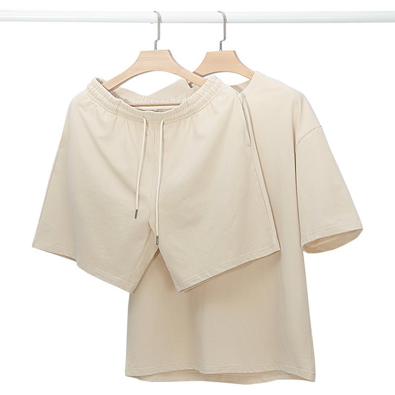 75d6c18c-2b1a-48a4-b37e-2d7701f2a9cc_045a293a-f13c-489b-a227-570d6f3c5d6a Women's Loungewear Set - Casual Short Sleeve T-shirt and Shorts - Image 1
