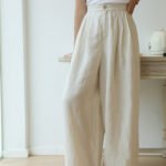 Womens High Waist Wide Leg Pants with Relaxed Fit