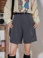 Women's High Waist Straight Cropped Pants - Image 7
