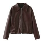 Women's Casual Long Sleeve Zipper Jacket - Image 2