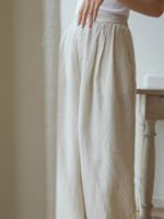Womens High Waist Wide Leg Pants with Relaxed Fit - Image 3