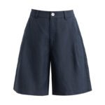 Women's High Waist Linen Cropped Shorts - Image 6