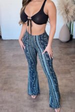 Women's Casual Slim Fit Printed Trousers - Image 8