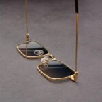 Men's Bold Rectangular Sunglasses in Metal Frame - Image 10