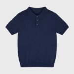 Men's Classic Polo Shirt with Button Closure