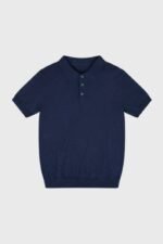 Men's Classic Polo Shirt with Button Closure