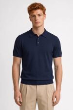 Men's Classic Polo Shirt with Button Closure - Image 2