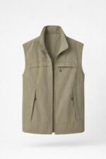 Men's Lightweight Bodywarmer with Stand-up Collar - Image 2