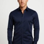 Men's Slim Fit Long Sleeve Dress Shirt