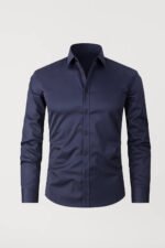 Men's Slim Fit Long Sleeve Dress Shirt - Image 2