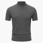 Men's Stand-Up Collar Short Sleeve T-Shirt