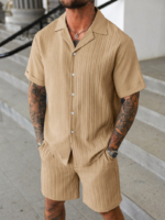 Men's Casual Summer Shirt and Shorts Set