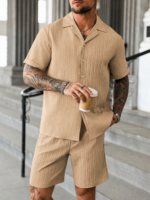 Men's Casual Summer Shirt and Shorts Set - Image 2