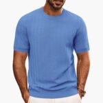 Men's Textured Round Neck T-Shirt