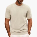 Men's Textured Round Neck T-Shirt - Image 2