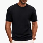 Men's Textured Round Neck T-Shirt - Image 4
