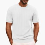 Men's Textured Round Neck T-Shirt - Image 5