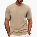 Men's Textured Round Neck T-Shirt - Image 6