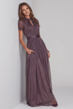 Women's Lace-Spliced High-Neck Maxi Dress - Image 4