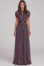 Women's Lace-Spliced High-Neck Maxi Dress
