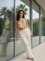Women's Sequin Crop Top - Image 3