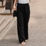 Women's Airy Linen Trousers - Image 5